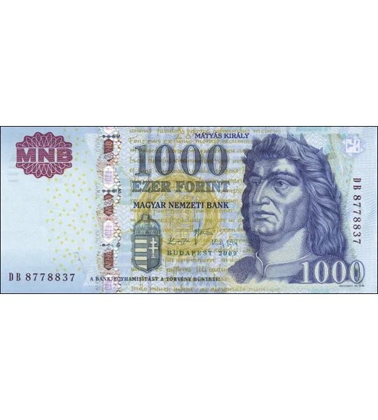1000 Forint - 2009 - P197a - B582a - Unc