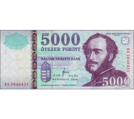 5.000 Forint - 2008 - P199a - B584a - Au