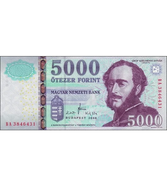 5.000 Forint - 2008 - P199a - B584a - Au