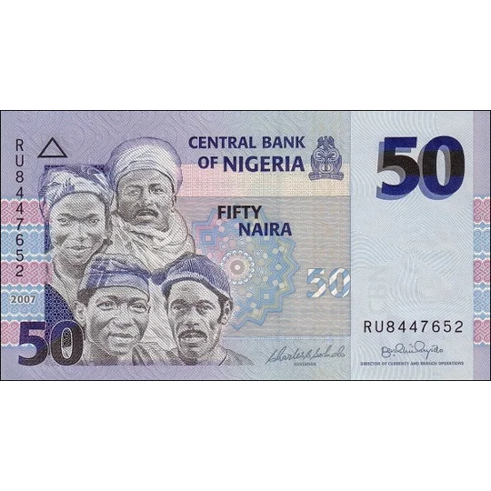50 Naira - 2007 - P35b - B233c - Unc