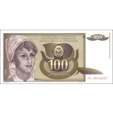 Yugoslavia - 100 Dinara - 1991 - P108 ..