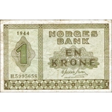 Norway - 1 Krone - 1944 - P15 - B640e ..