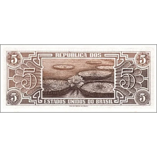 5 Cruzeiros - ND(1961) - P166b - Unc