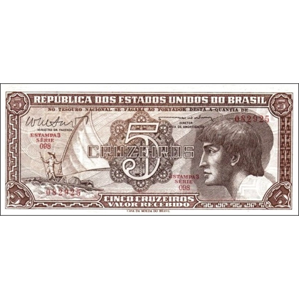 Brazil-P166b-5 Cruz.-ND(1961)