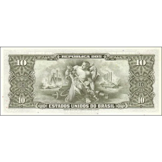 10 cruzeiros - ND(1962) - P177a - Unc
