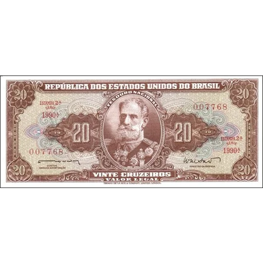 20 cruzeiros - ND(1962) - P178 - XF
