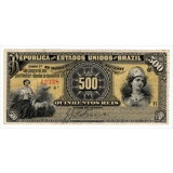 Brazil - 500 Reis - E.3A(1893) - 133 y..