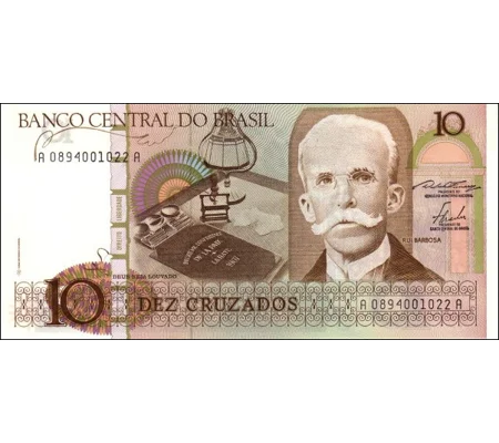 10 Cruzados - ND(1986) - P209a - B831a - Unc