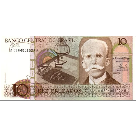 10 Cruzados - ND(1986) - P209a - B831a - Unc