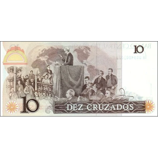10 Cruzados - ND(1986) - P209a - B831a - Unc