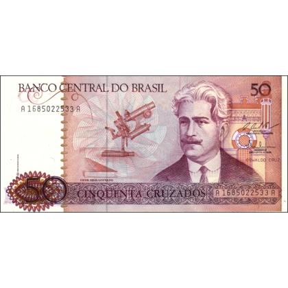 Brazil-P210b-50 Cruz.-ND(1987) - B832b