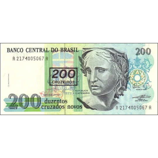 200 Cruzados Novo - P225b - B847b - Unc