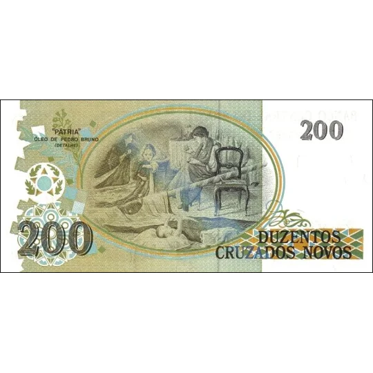 200 Cruzados Novo - P225b - B847b - Unc