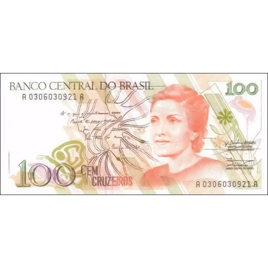 100 Cruzeiros - ND(1990) - P228 - B850a - Unc