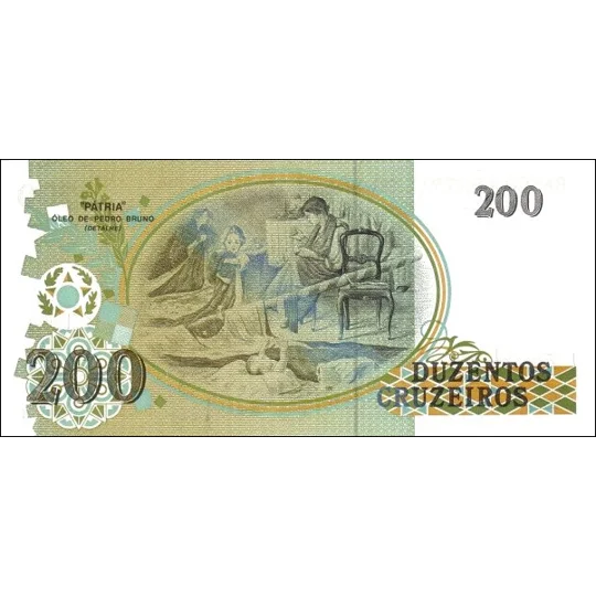 200 Cruzeiros - ND(1990) - P229a - B851a - Unc
