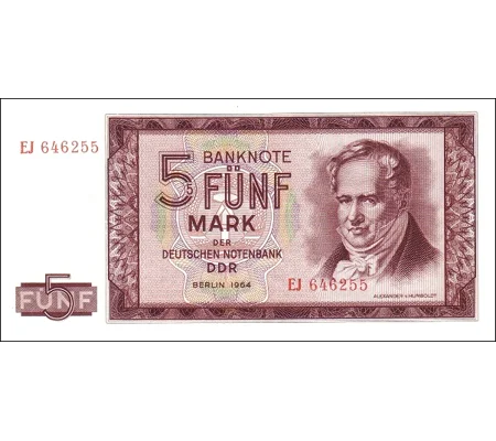 5 D.mark - 1964 - P22 - B218a - Unc