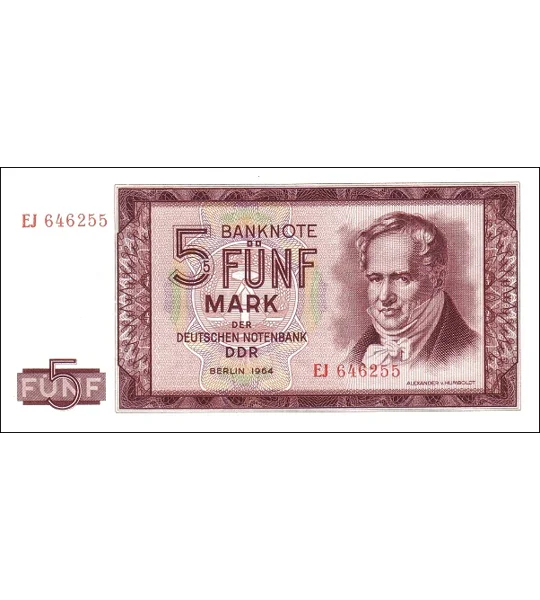 5 D.mark - 1964 - P22 - B218a - Unc