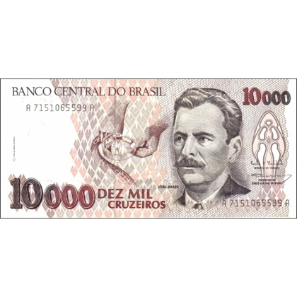 Brazil-10.000 Cruz.-ND(1993) - P233c - B855c