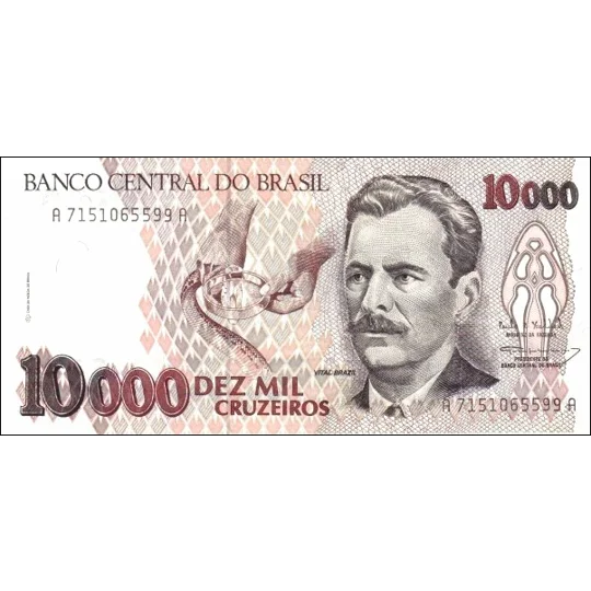 10.000 Cruzeiros - ND(1993) - P233c - B855c - Unc