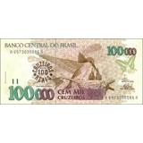Brazil - 100 Cruz. Reais - P238 - B860..