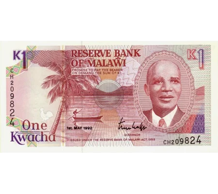 1 Kwacha - 1992 - P23b - B123b - Unc