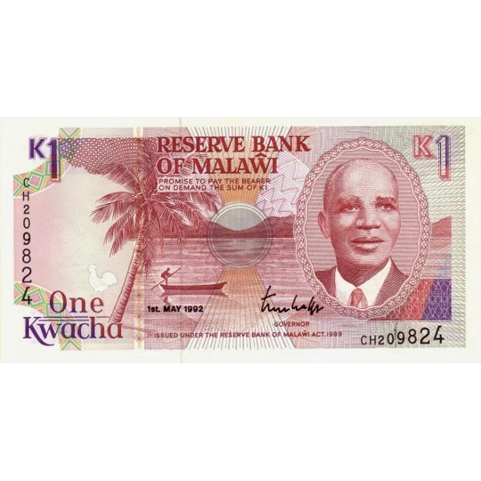 1 Kwacha - 1992 - P23b - B123b - Unc