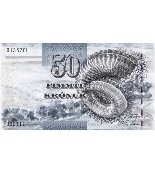 50 Kronur - 2001 - p24 - B212 - XF