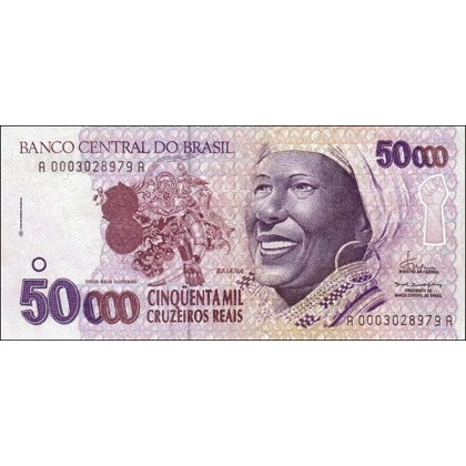 Brazil-50.000 Cruz.-ND(1993) - P242 - B864a
