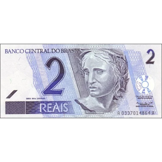 2 Reais - ND(2001) - P249a - B871a - Unc