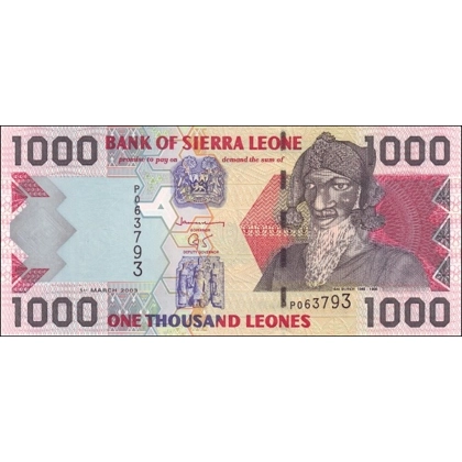 Sierra Leone-1000-Leones-2003-P24b-B121b