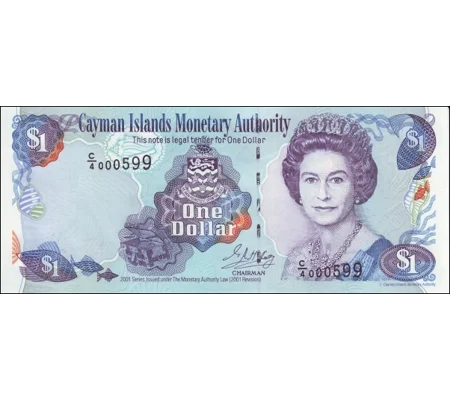 Cayman - 1 dollar - 2001 - P26c - B206c - Unc