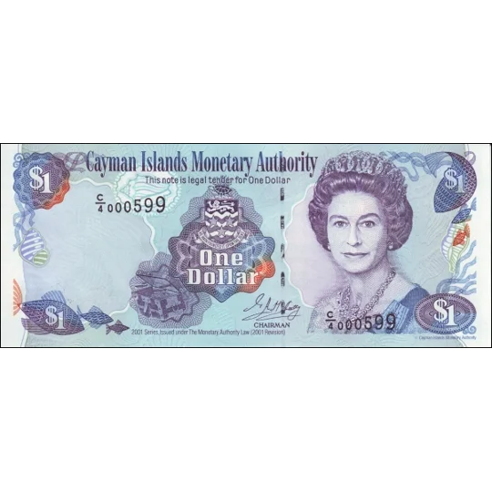 Cayman - 1 dollar - 2001 - P26c - B206c - Unc