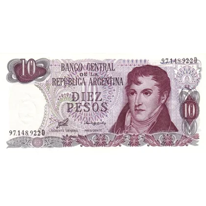 ARS-B353a-10 Pesos-ND(1976)-P300-Unc