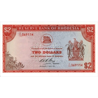 Rhodesia - 2 Dollars - ..