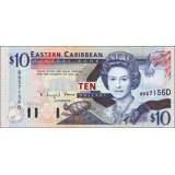 Dominica - 10 Dollars - (1994) - P32d .. Dominica - 10 Dollars - (1994) - P32d ..