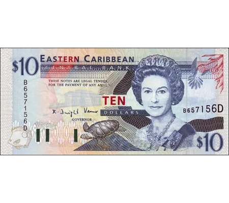 Dominica - 10 Dollars - (1994) - P32d - B216d - Unc