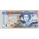 Saint Kitts - 10 Dollars - (1994) - P3.. Saint Kitts - 10 Dollars - (1994) - P3..