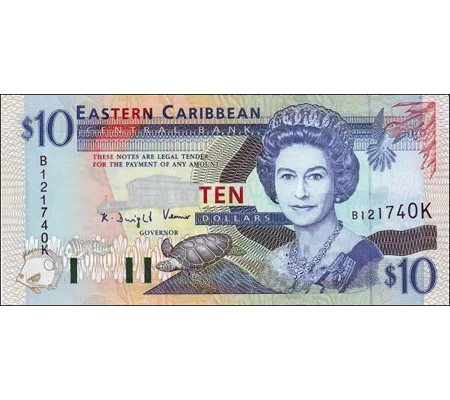 Saint Kitts - 10 Dollars - (1994) - P32K - B216K - Unc