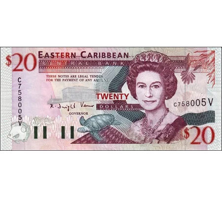 Saint Vincent - 20 Dollars - (1994) - P33v - B217V - Unc