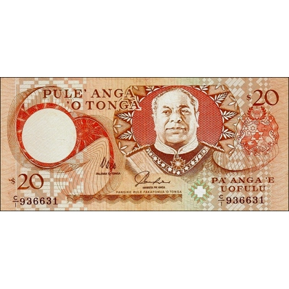 Tonga - 20 Pa'anga - P35a - ND(1992) - B210a2