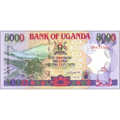 Uganda - 5000 Shillings - 1998 - P37b - B141b