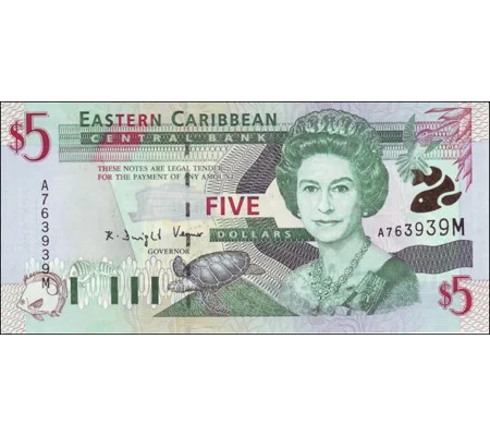 Montserrat - 5 dollars - (2001) - P37M - B221m - Unc