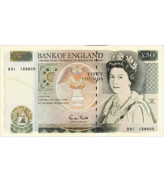 50 Pounds - ND - P381b - Au