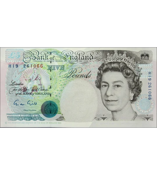5 pounds - (1988-91) - P382a - B191a - Unc