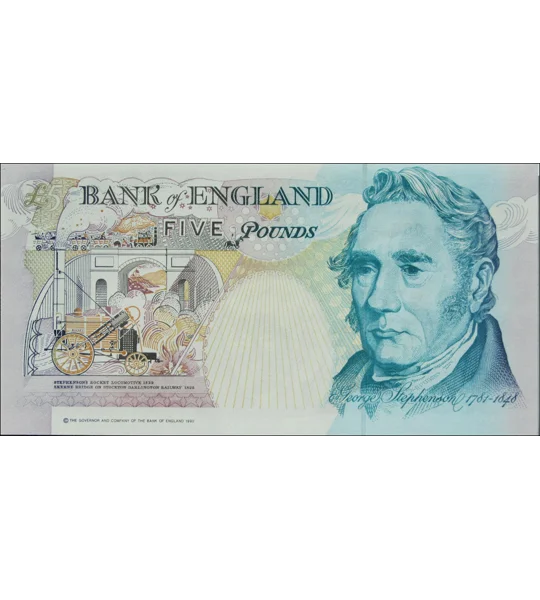 5 pounds - (1988-91) - P382a - B191a - Unc