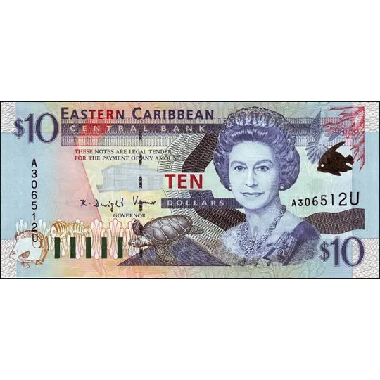 Anguilla - 10 Dollars - (2001) - P38U - B222U - Unc