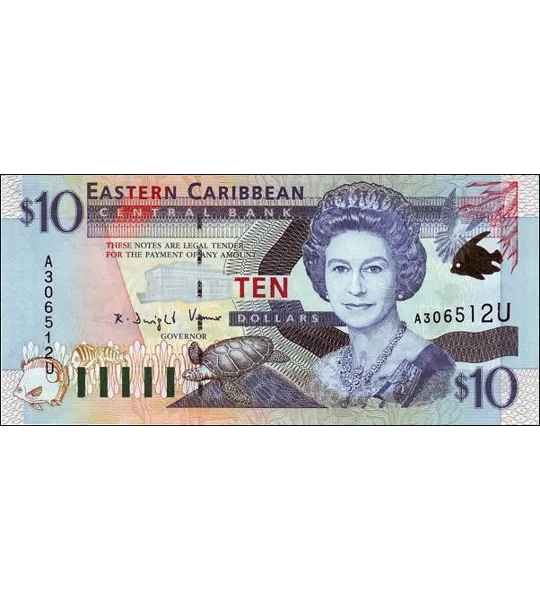Anguilla - 10 Dollars - (2001) - P38U - B222U - Unc