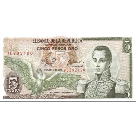 5 pesos - 1978 - P406f - B949n - Unc