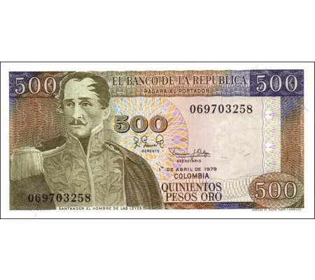 500 pesos - 1979 - P420b - B962b - Unc