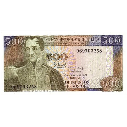 500 pesos - 1979 - P420b - B962b - Unc